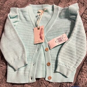 Jessica Simpson Knit Cardigan with Wooden Buttons 24months